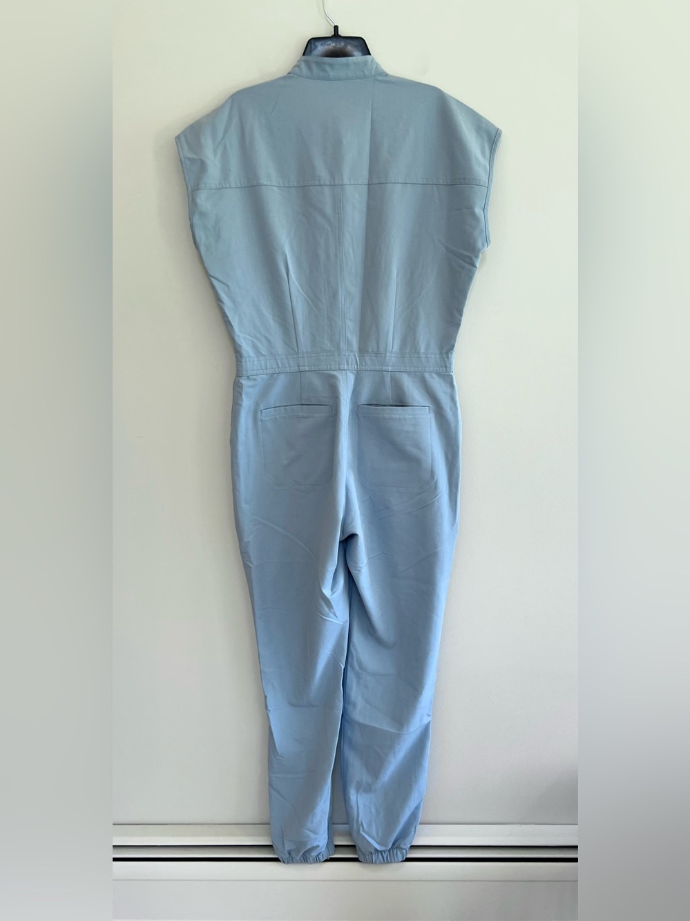 FIGS Rafaela Jogger High Rise Scrub Jumpsuit Light Blue Gray (PO: #4134), size M - Picture 4 of 9